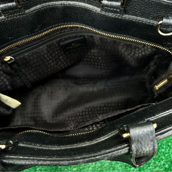 Kate Spade Black Textured Satchel - Picture 8 of 12